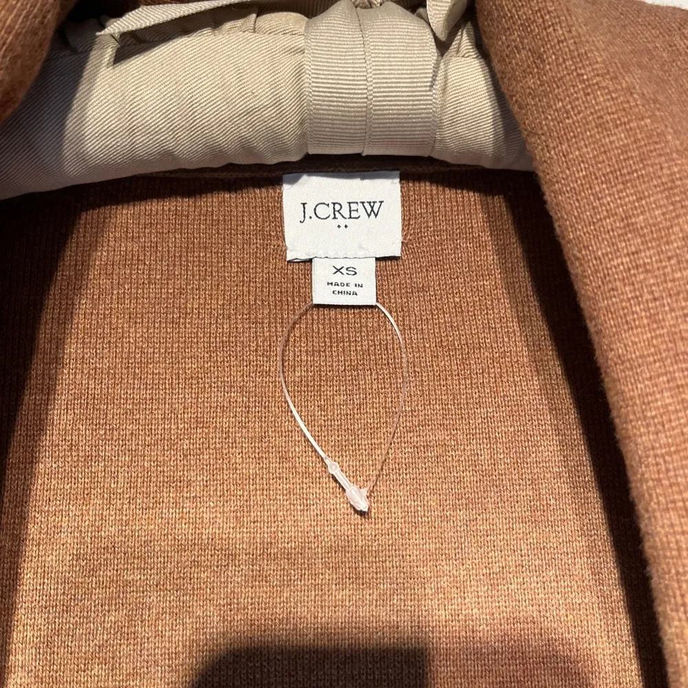 J. Crew Factory NWOT Sweater Blazer Tan X - Image 8