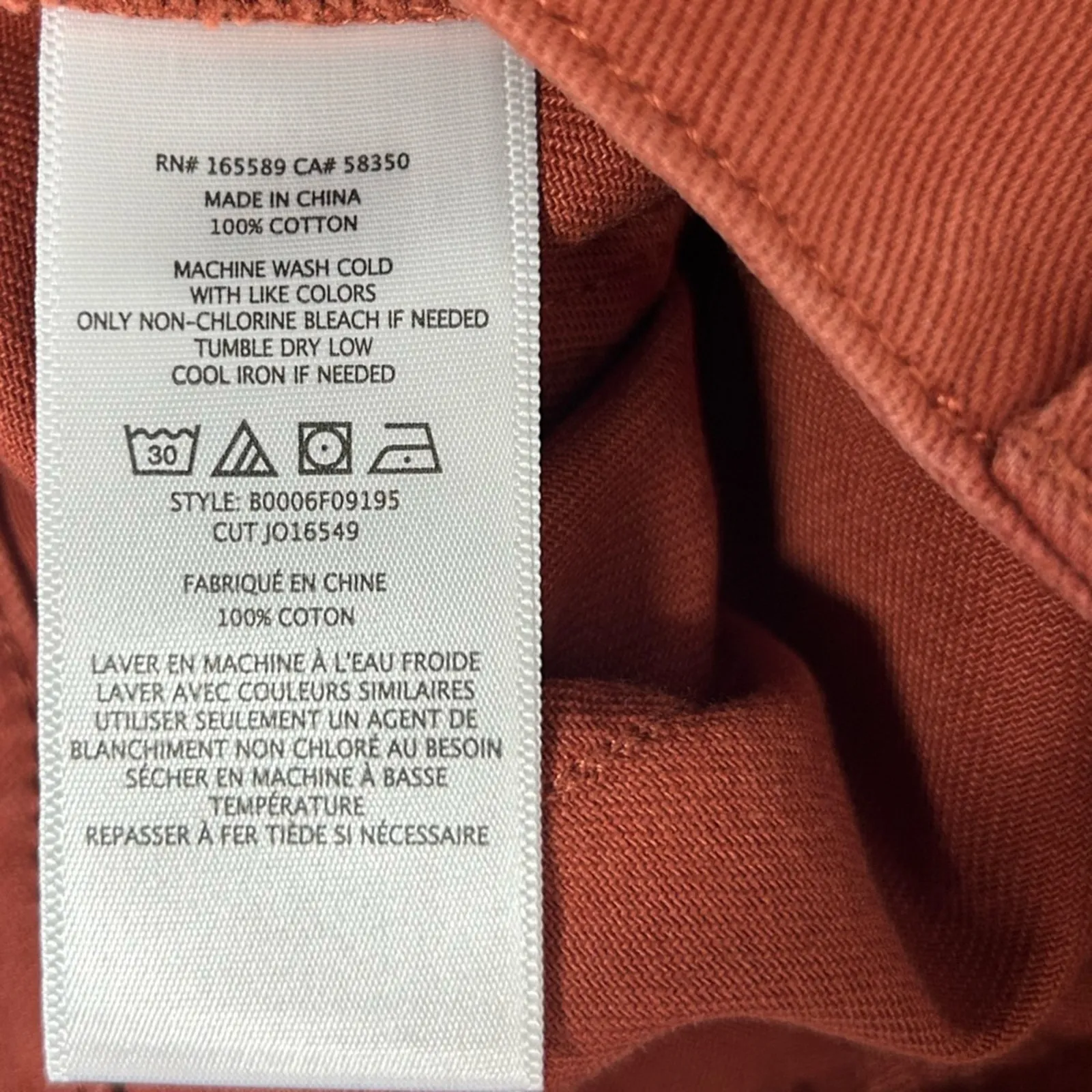 Joie HADIYA Cargo Pocket Cropped Pants – Barrel Leg, Size 8, Arabian Spice - Image 11