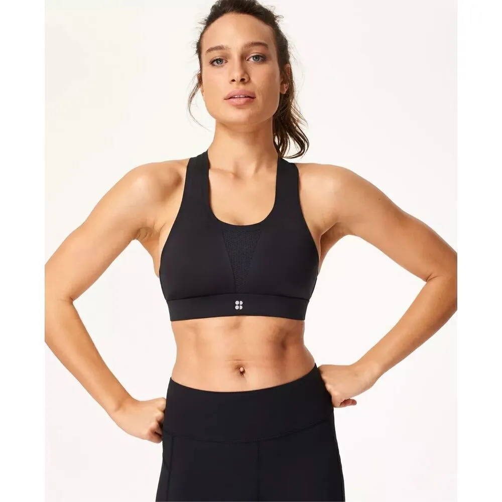 New. Sweaty Betty black sports bra. 32C. Retails $80 - Image 4