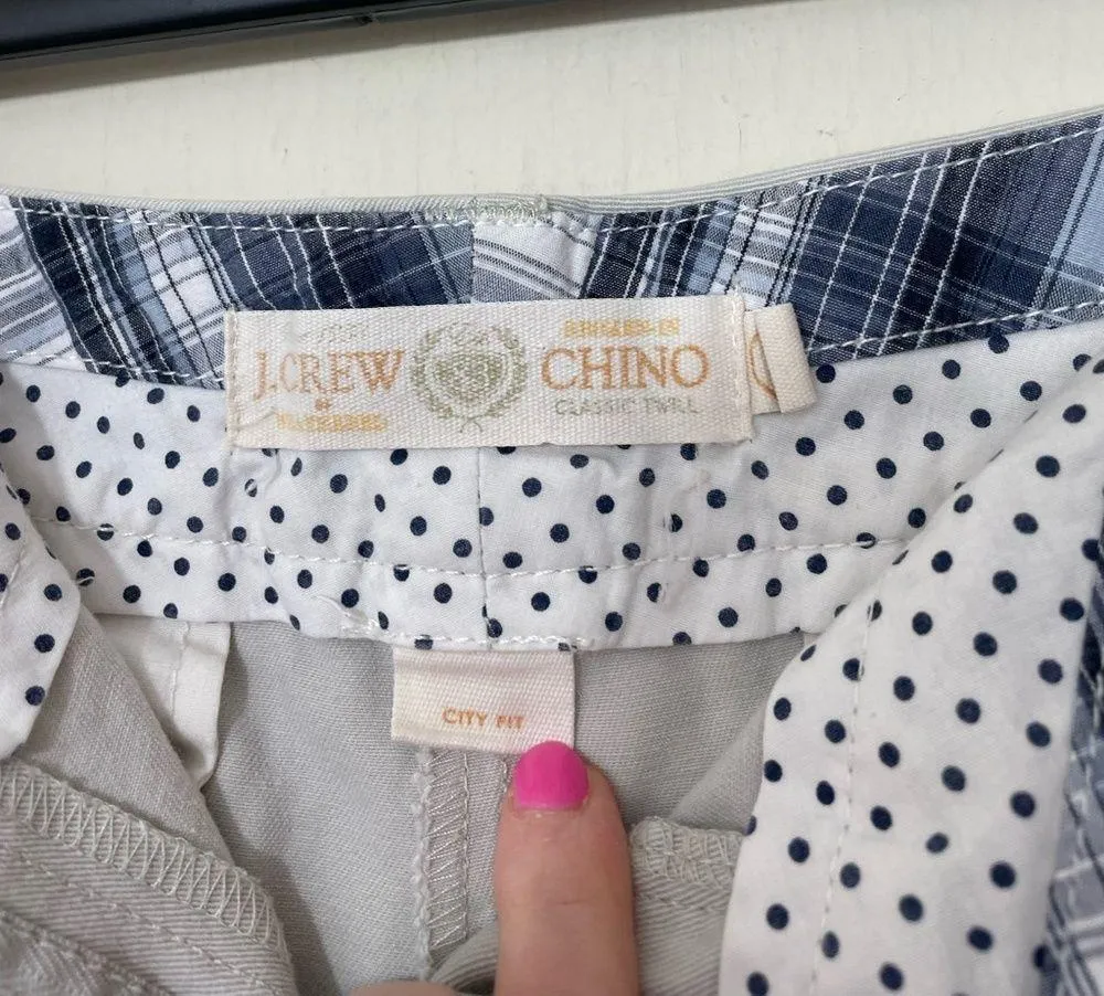 J. Crew Beige City Fit Chino Classic Twill Shorts 5 in Inseam ~ Size 10 - Image 5
