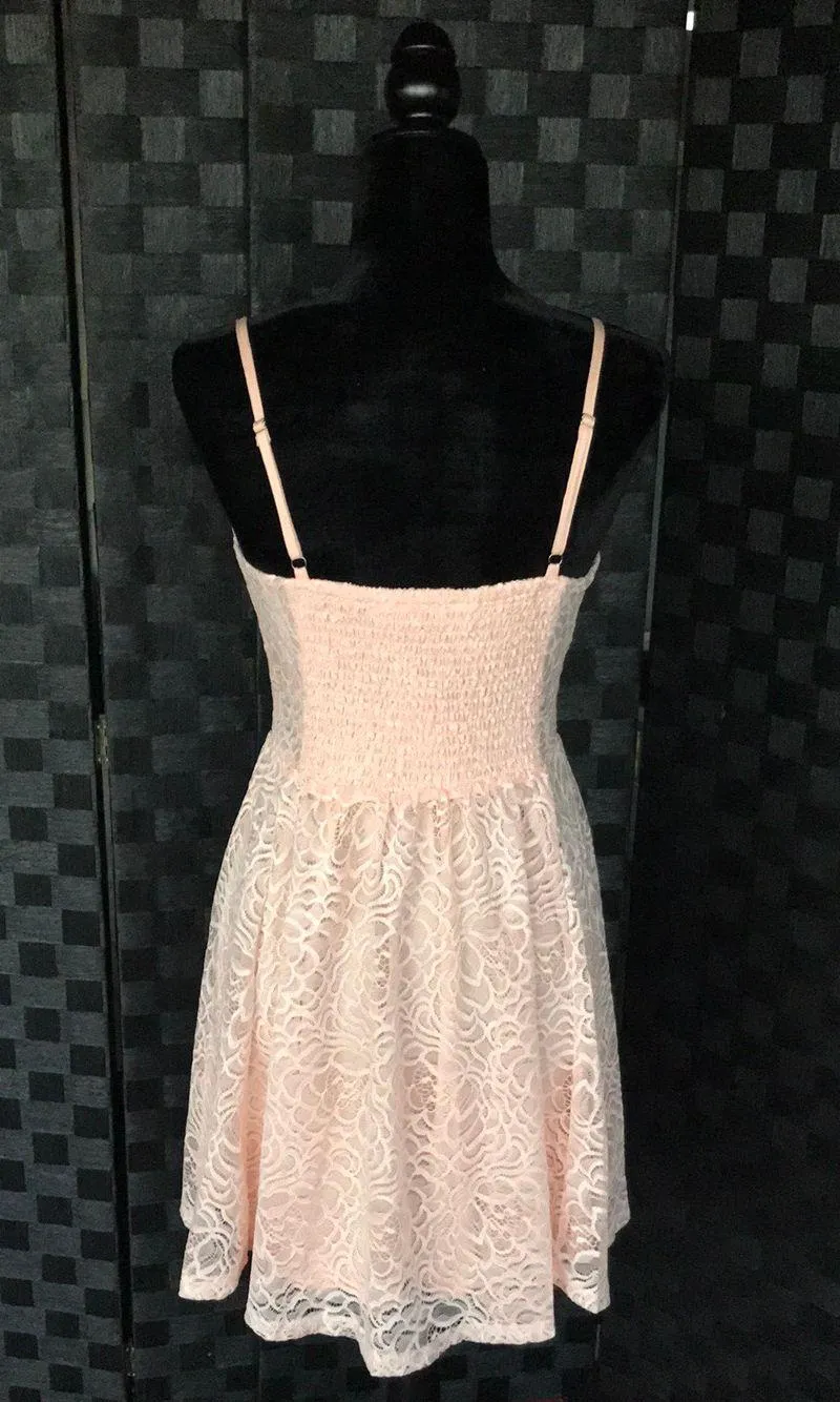 Peach Colored Mini Dress - Image 3
