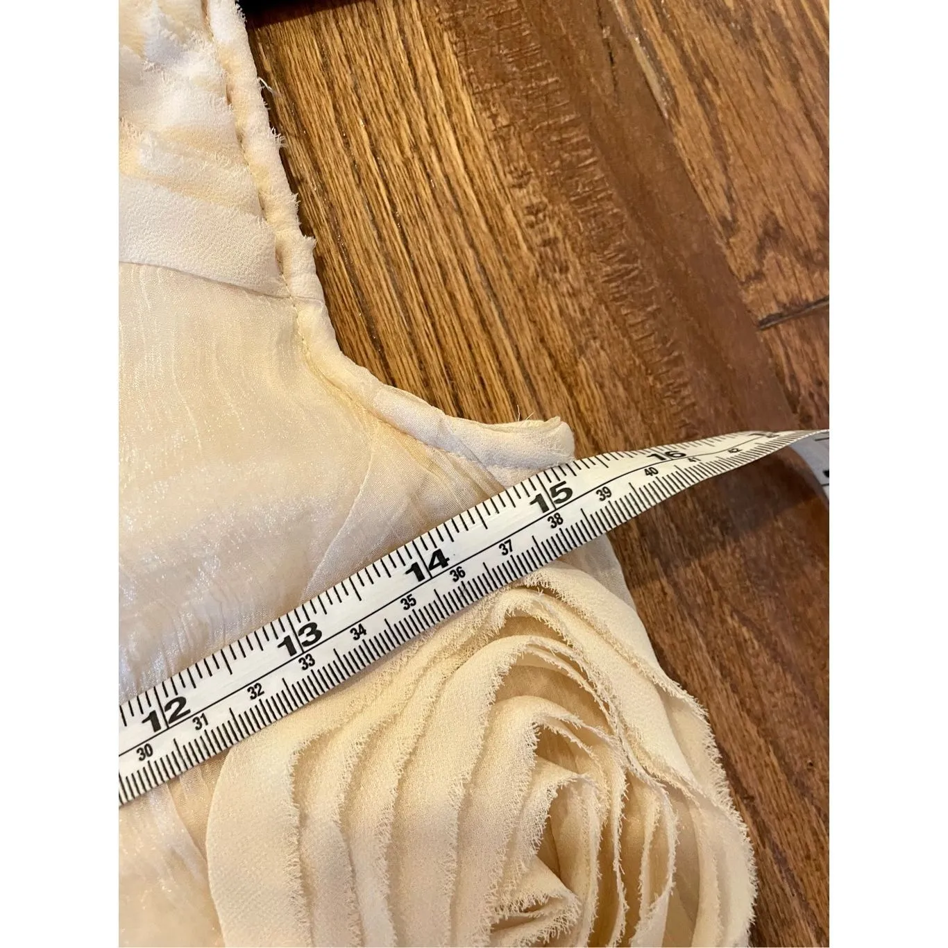 Anthropologie Yoana Baraschi ivory rosette sleeveless blouse size xs - Image 9