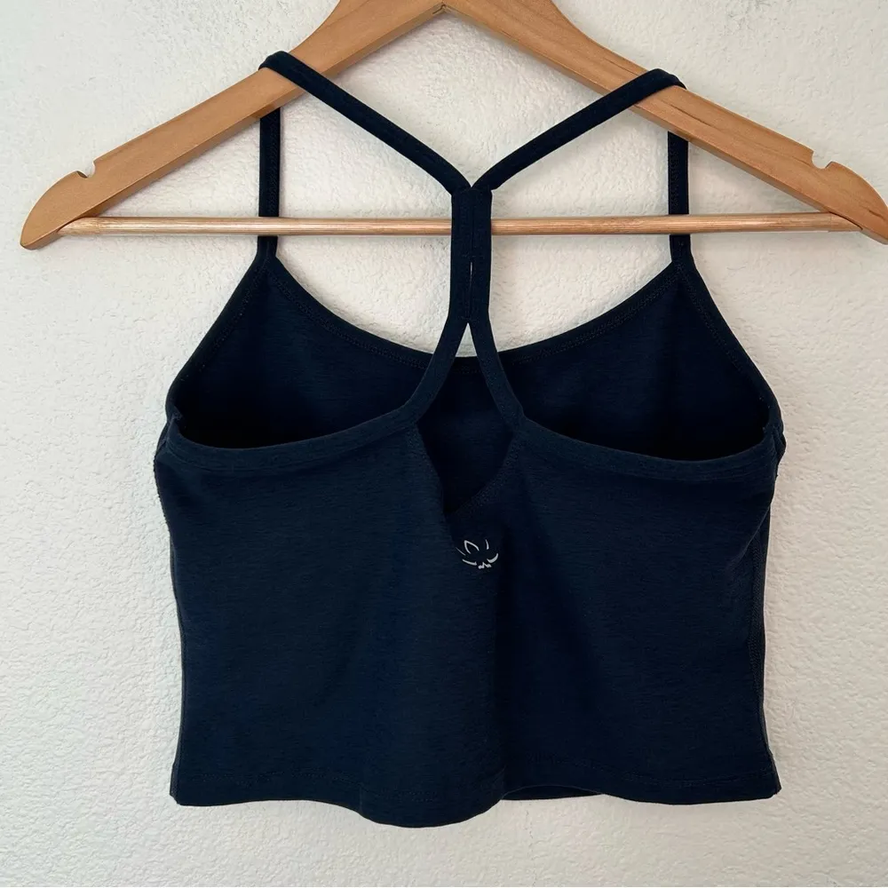 Beyond Yoga Spacedye Slim Racerback Cropped Tank blue medium - Image 6