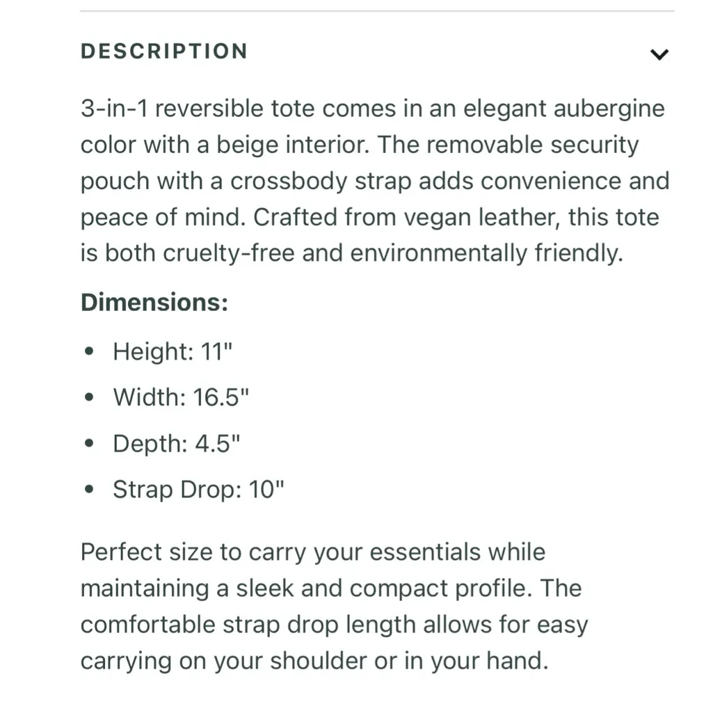 Remi Reid Departure Tote Security Pouch Insert‎ Brown - Image 13