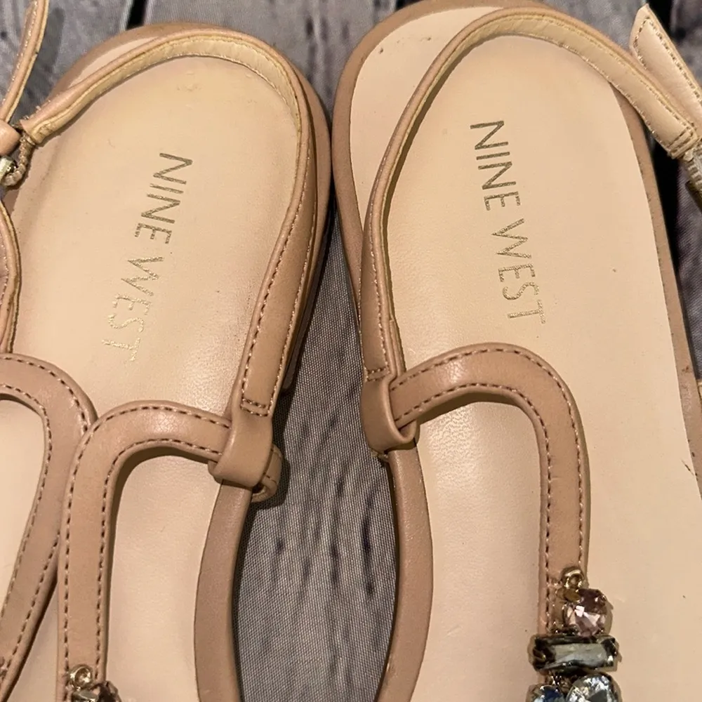 Chunky Rhinstone Sandals size 9 - Image 16