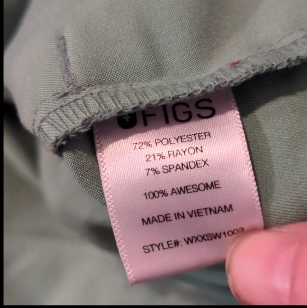 Figs Green Rafaela Oversized Scrub Top Size Large - Image 4