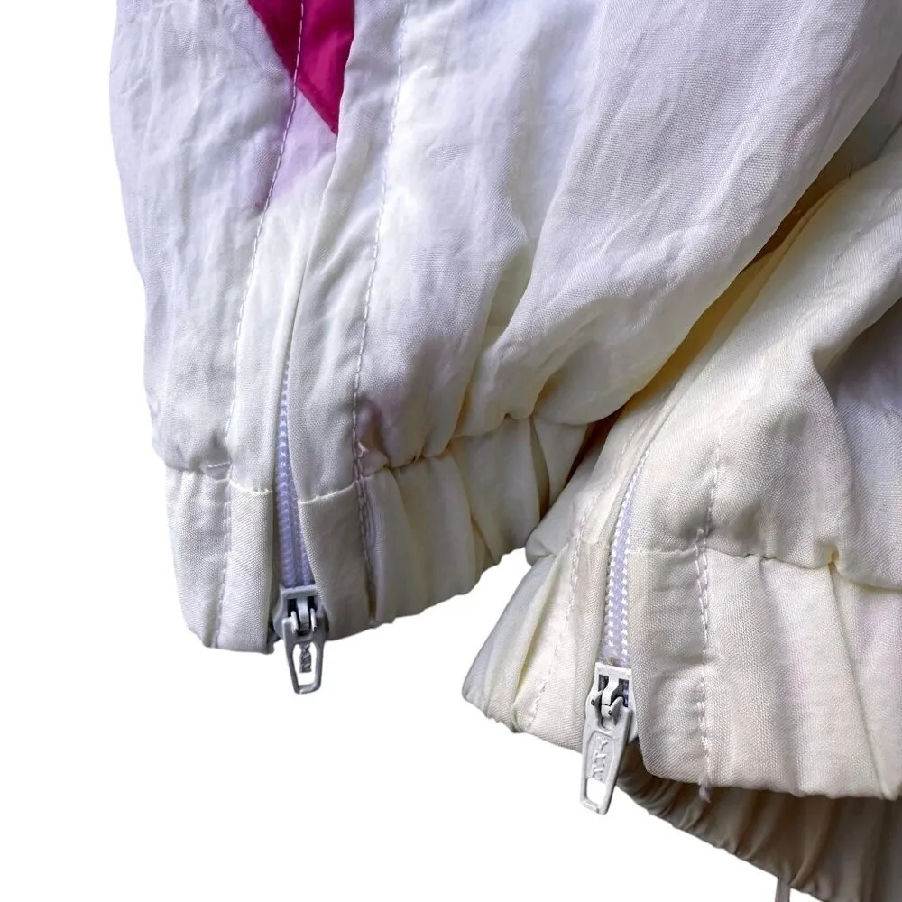 Vintage 70s Sweatpants Ladies Medium Track Pants Jogging Workout Elastic… White Size undefined - Image 7