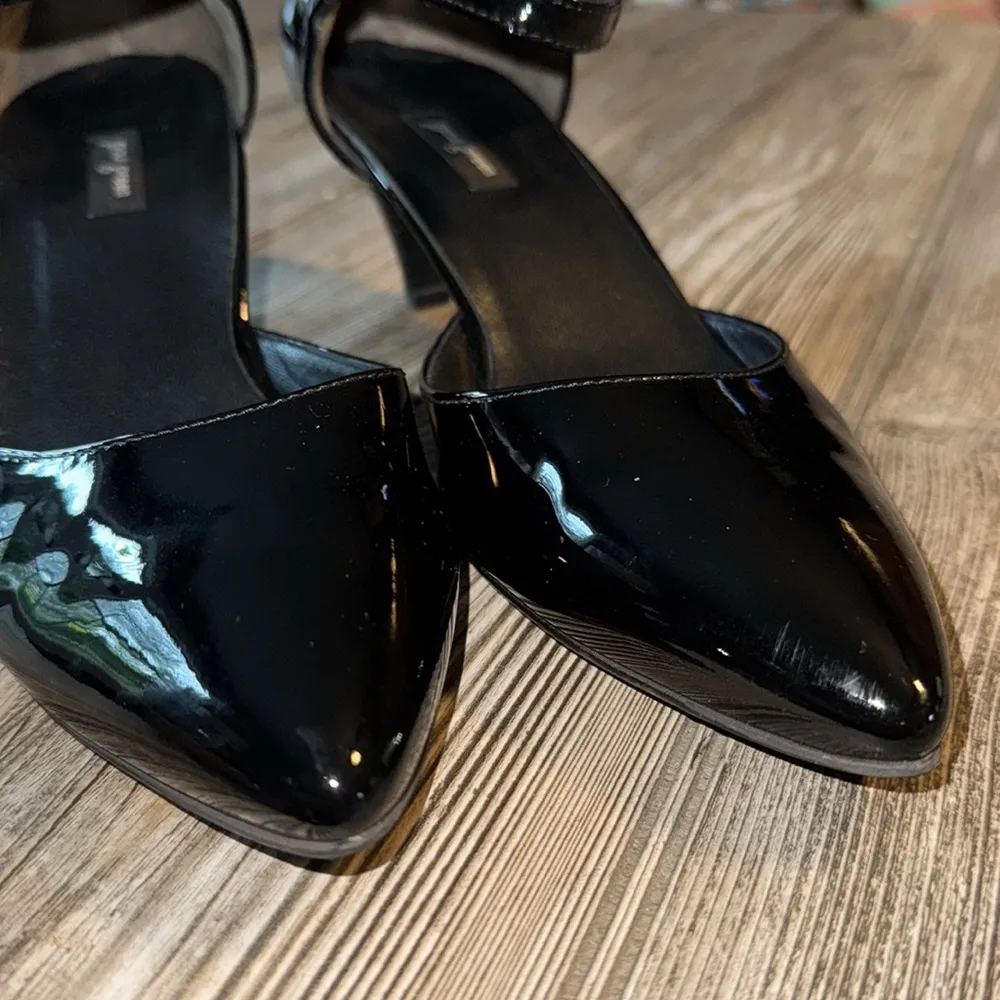 Paul green heels black patent leather pointed toe Elegant Black Women's Shoes 9 - Image 2