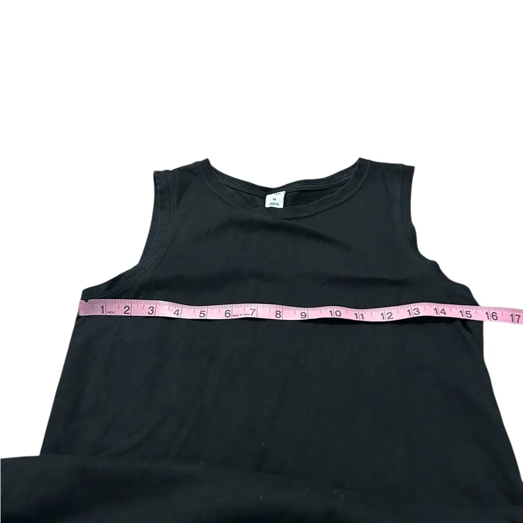 OLD NAVY black t-shirt dress - Image 3
