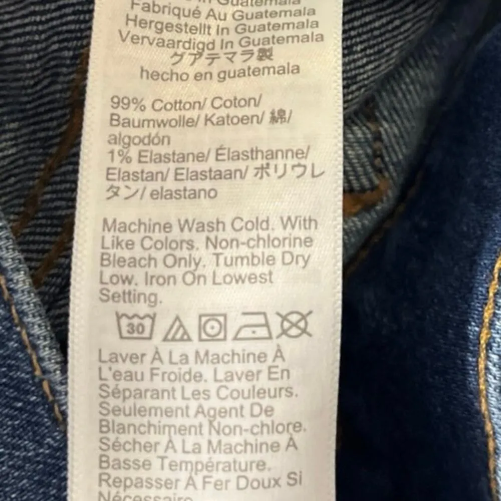 J.Crew Women's Blue High Waisted Medium Wash Cut-Off Denim Jeans Shorts Size 26 - Image 5