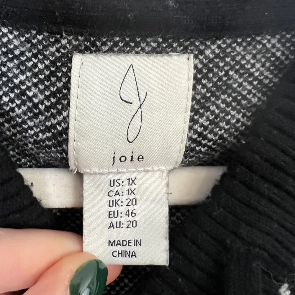 Joie Chevron Striped Hooded Hoodie Sweater Sweatshirt Plus Size Comfy Loungewear - Image 7