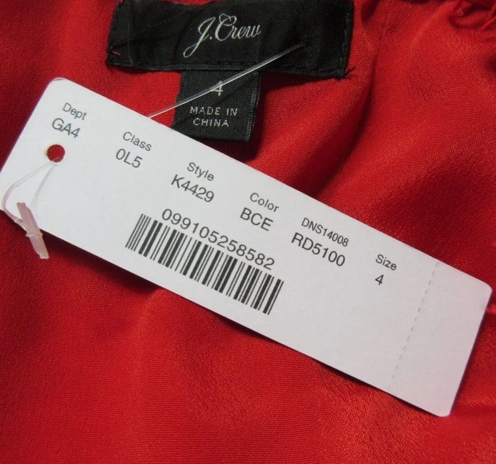 NWT J.Crew ¾ Sleeve Lace Sheath in Bright Cerise Tie Bow Back Dress 4 - Image 4