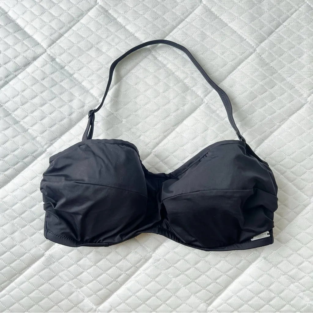 Fantasie • Versailles Twist Front Bandeau Bikini Top black halter underwire Size undefined - Image 2