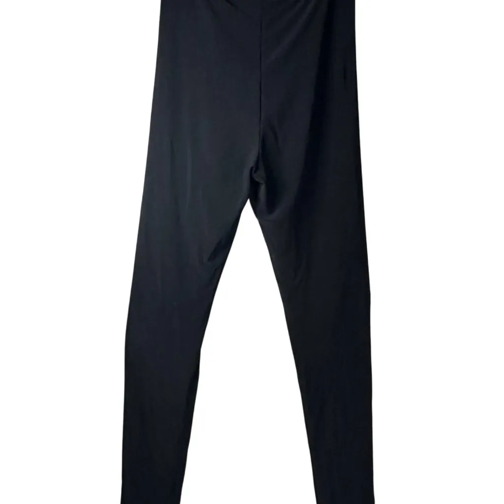 Norma Kamali Cropped Leggings in Black X-Small New Womens Pants - Image 9