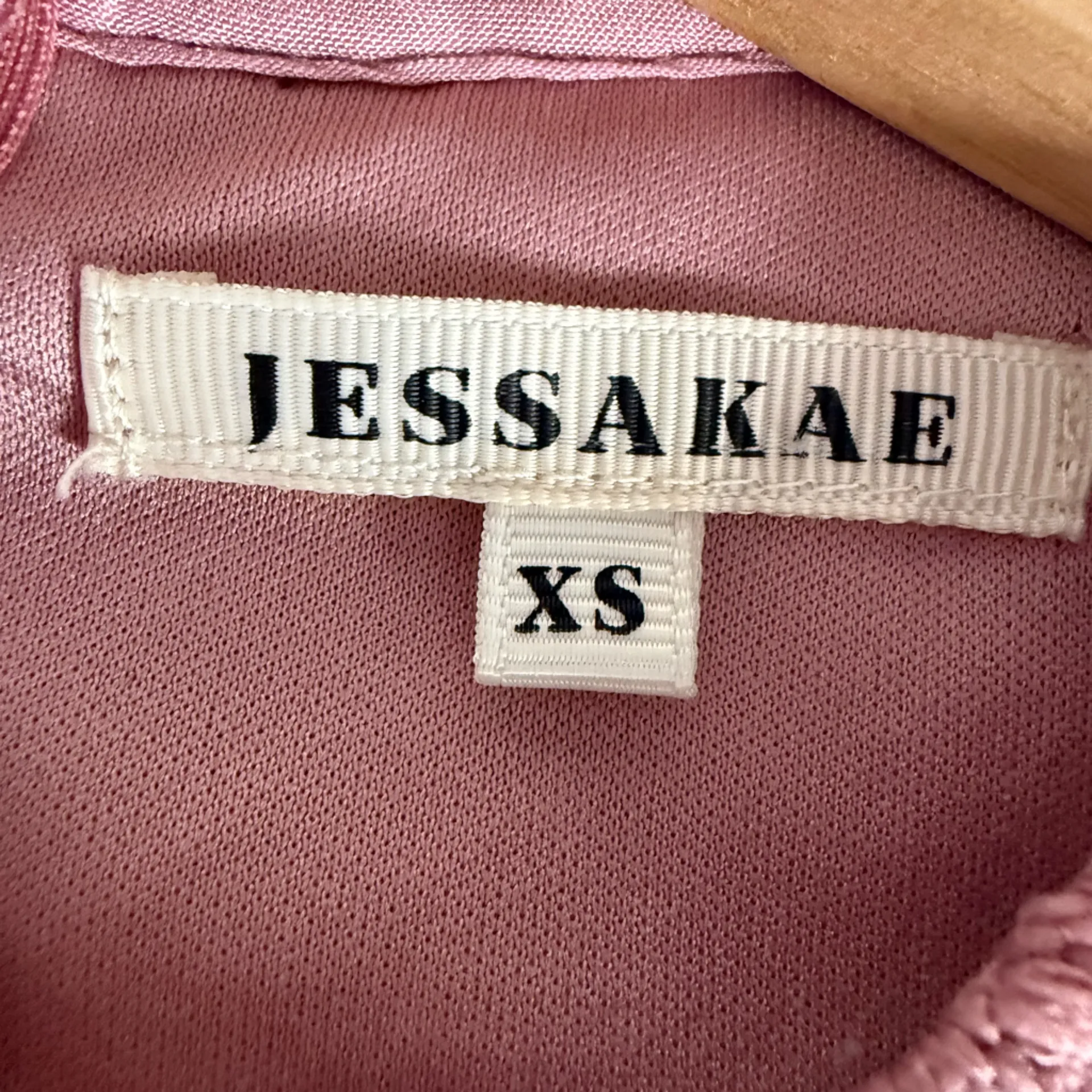 JessaKae Crochet eyelet Mauve Lace Long Sleeve Dress size XS Pink - Image 2