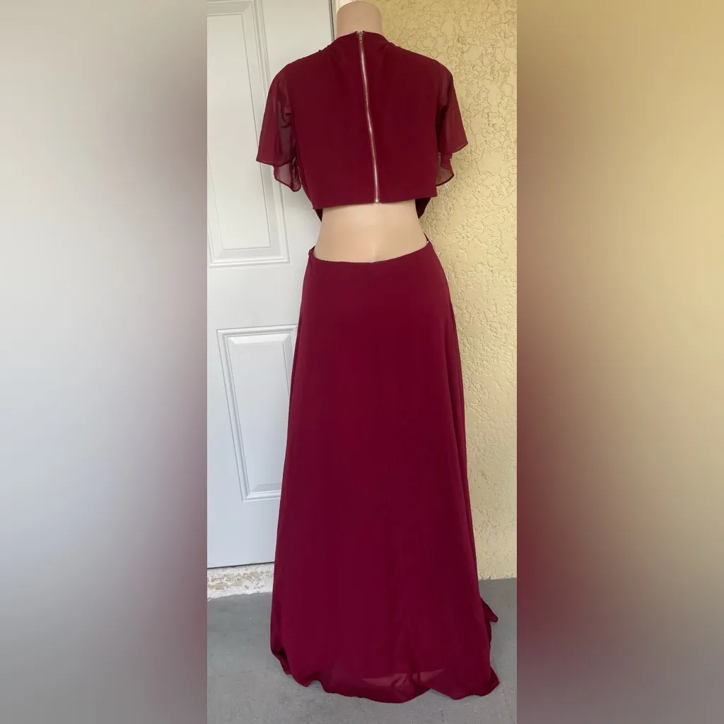 Lulu's Burgundy Maxi Dress - Image 4