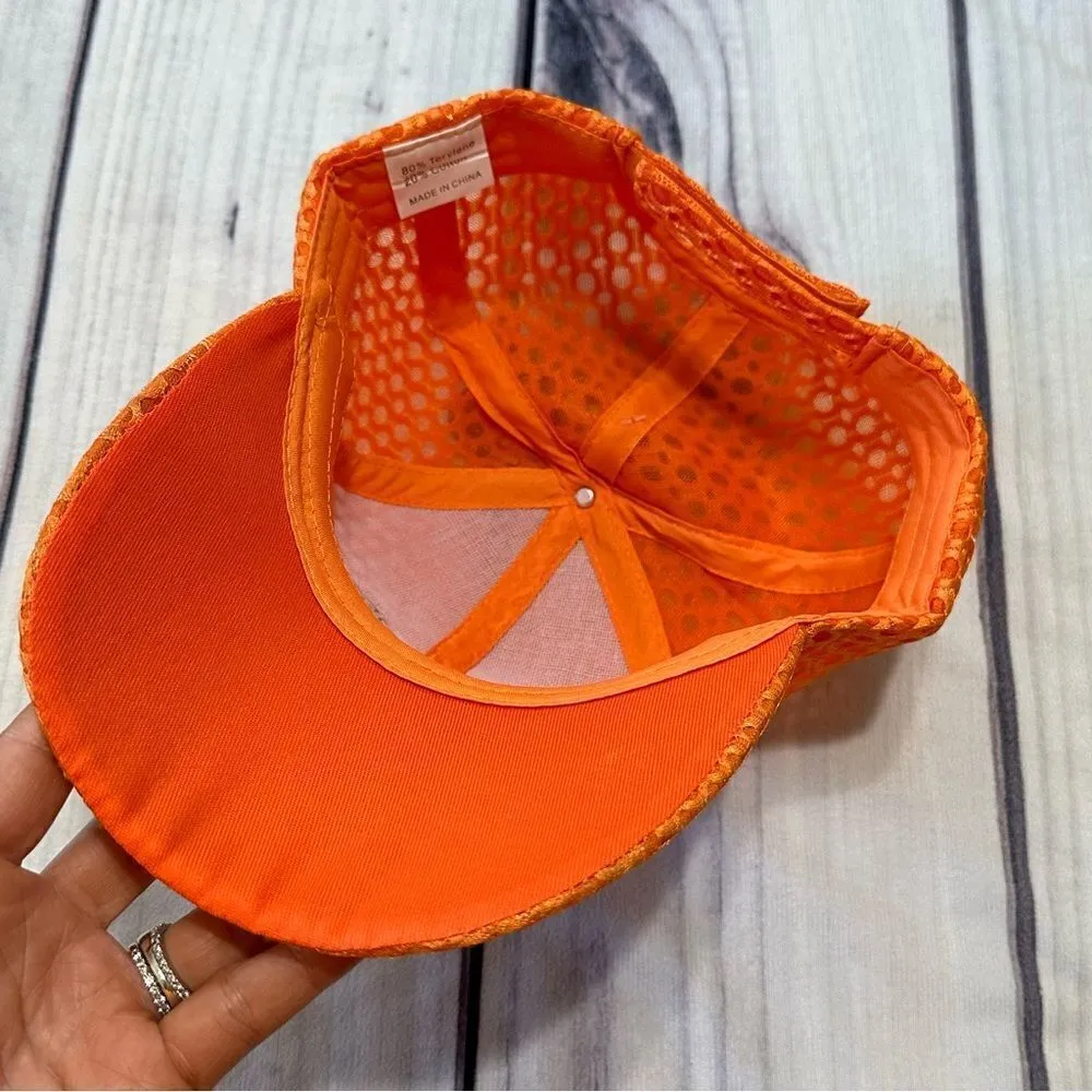 Auburn Tigers Hunter Orange Mesh Ball Cap Adjustable Strap War Eagle NWOT - Image 5
