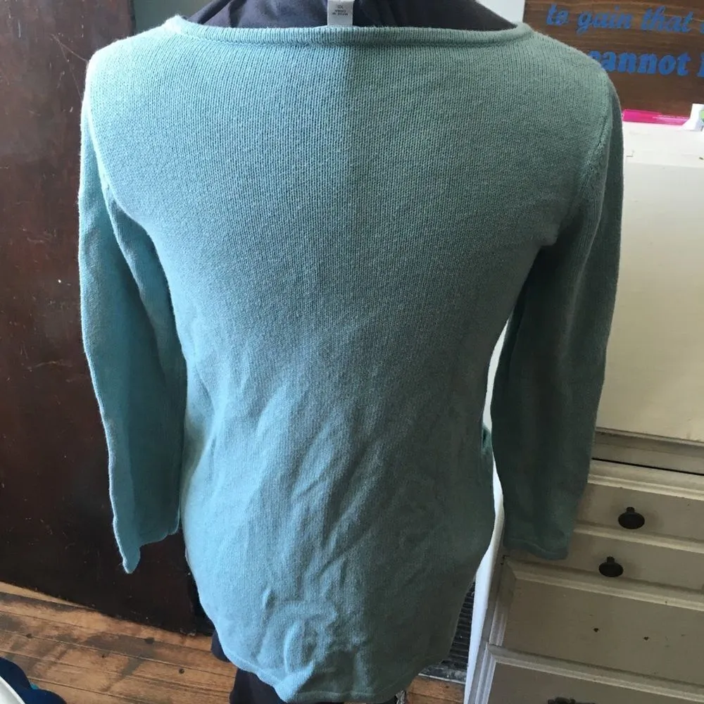 Pure Jill cotton/wool blend tunic with pockets Blue Size XS - Image 2