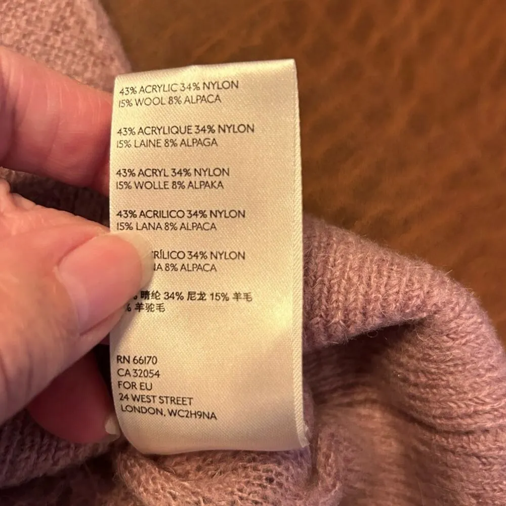 Free People Lavender Wool Blend oversized sweater, Size M - Image 10