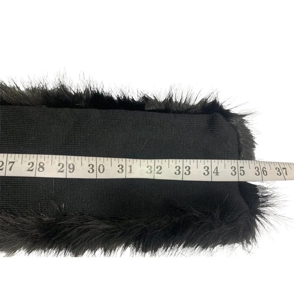 Dillard Women's Black Stole Wrap Scarf - Image 6