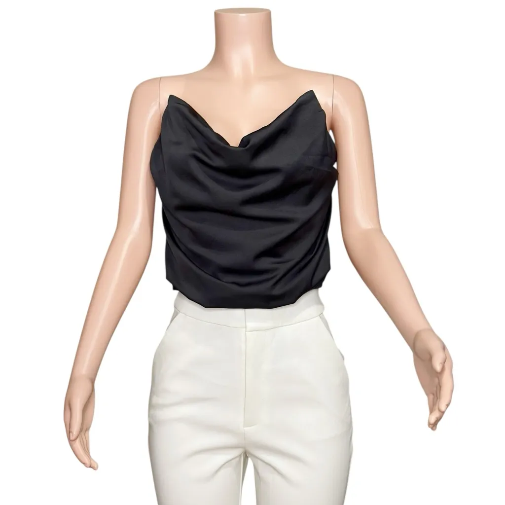 LOVERS + FRIENDS Adler Strapless Corset Top, Black, Large - Image 6