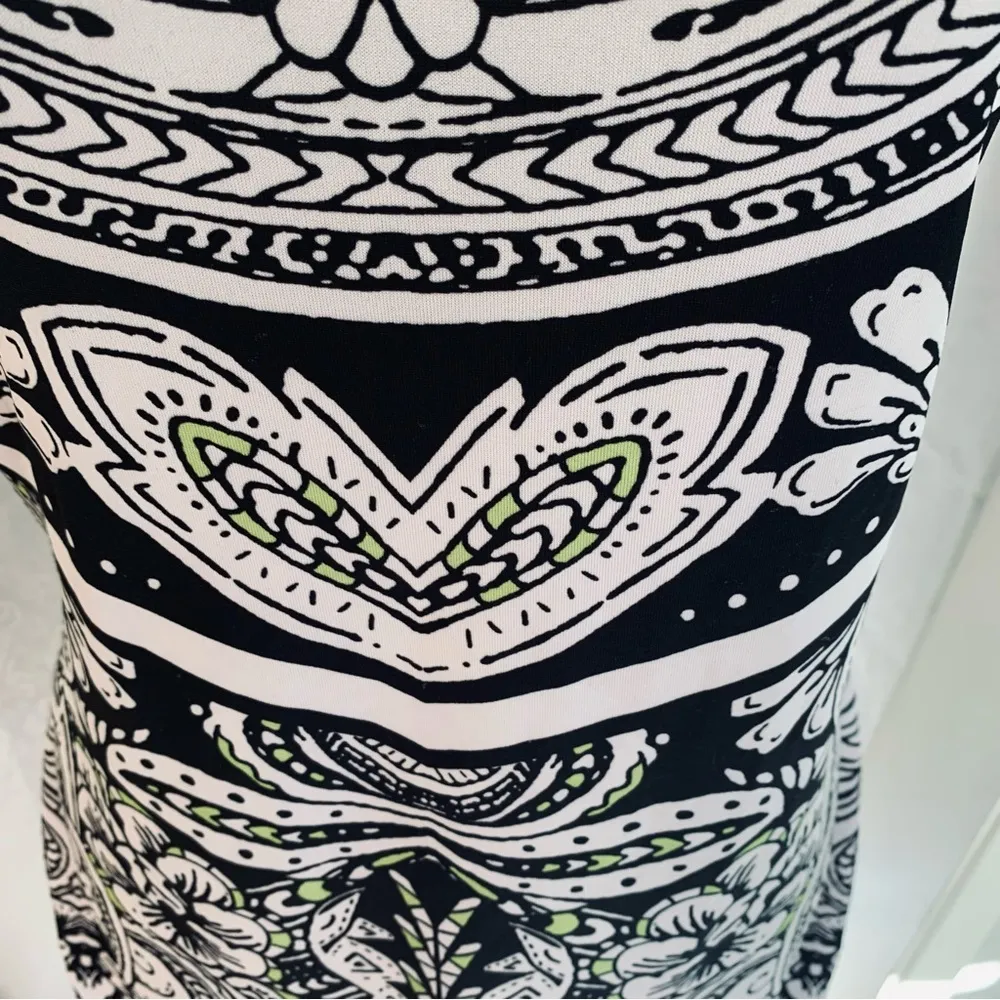 RAMPAGE DAMASK PRINT JERSEY DRESS Sz: L - Image 4