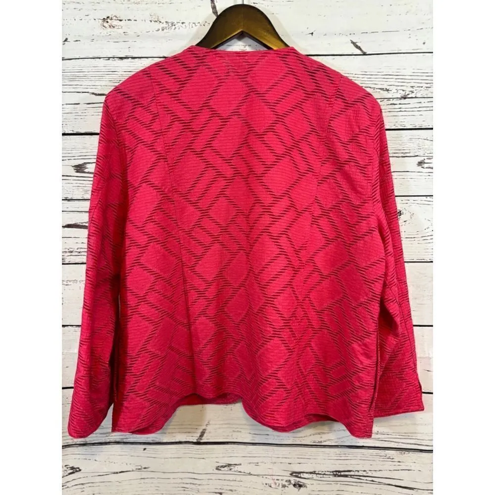 Women's Alfred Dunner Blouse Pink Size 16 - Image 5