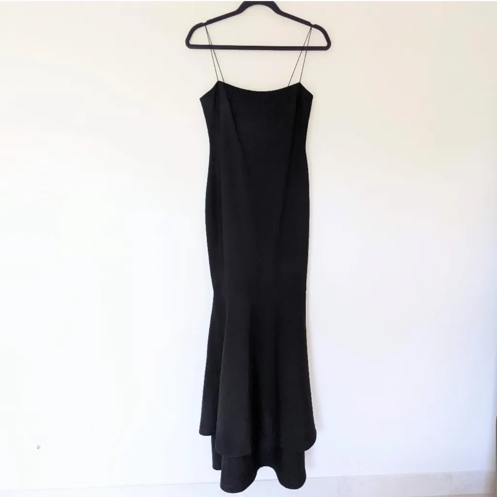 LIKELY Aurora Black Maxi‎ Mermaid Flute Maxi Gown Dress Size 4 - Image 5
