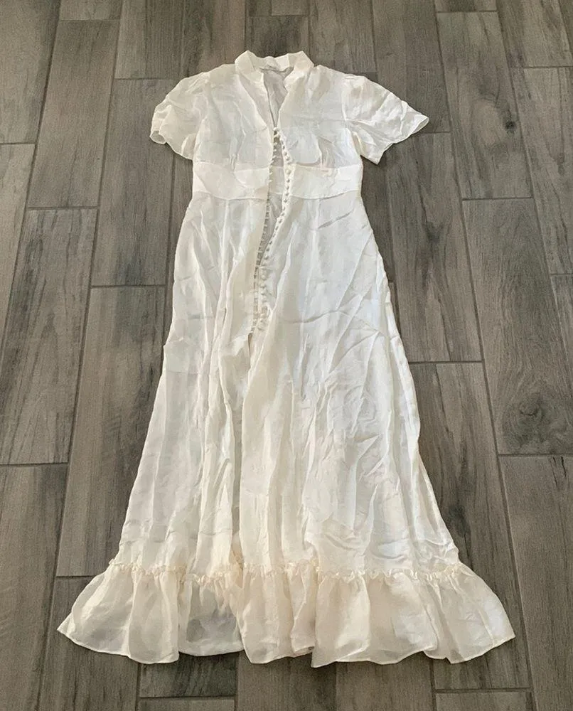 Sleeping with Jacques silk dress Size 4 - Image 2