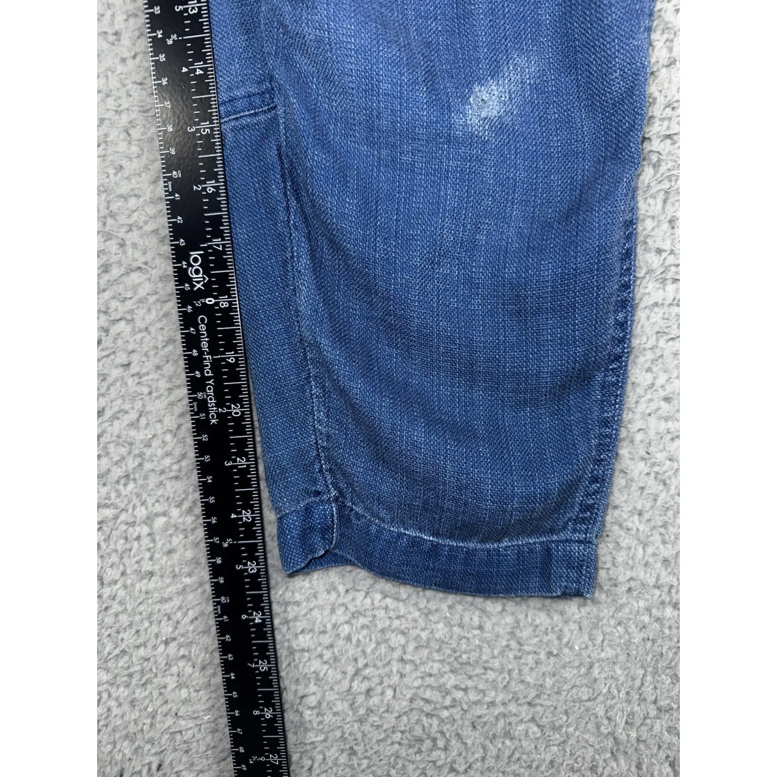 Pure Jill Indigo Pants Women Medium Petite Elastic Pull‎ On Waist Casual Basic - Image 5