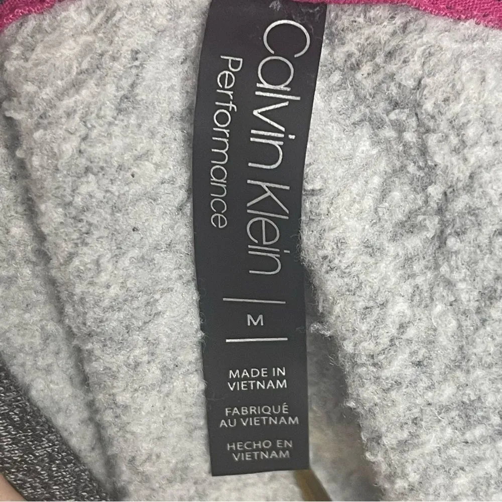 Calvin Klein Performance Cozy Pullover Hoodie Medium Chunky Drawstring - Image 9