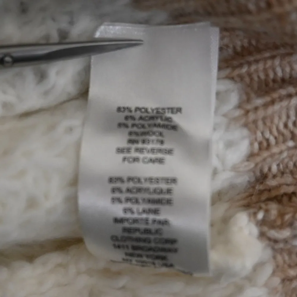 T Tahari Womens 2X Checker Board Pullover Sweater in Camel and Ivory NEW - Image 10