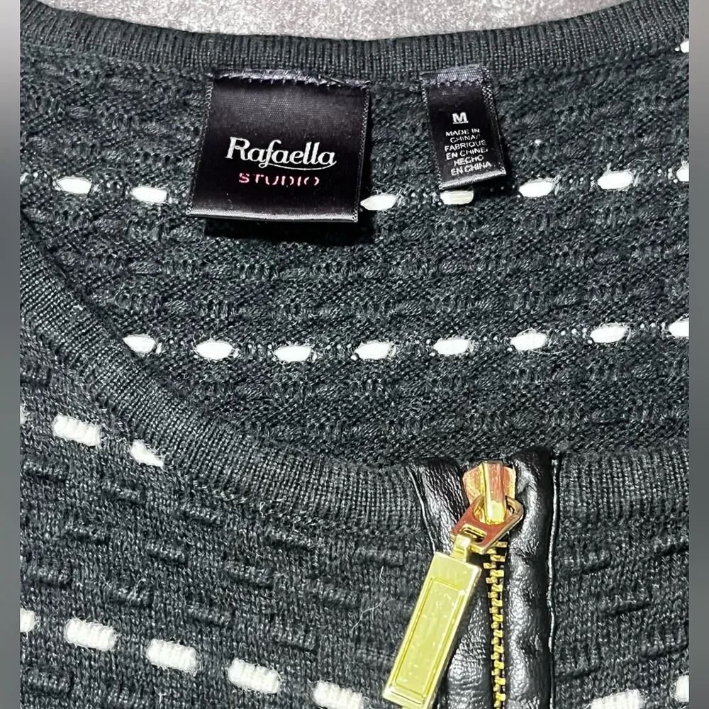 Rafaella Textured Full Zip Cardigan Jacket Dress Size Medium - Image 7