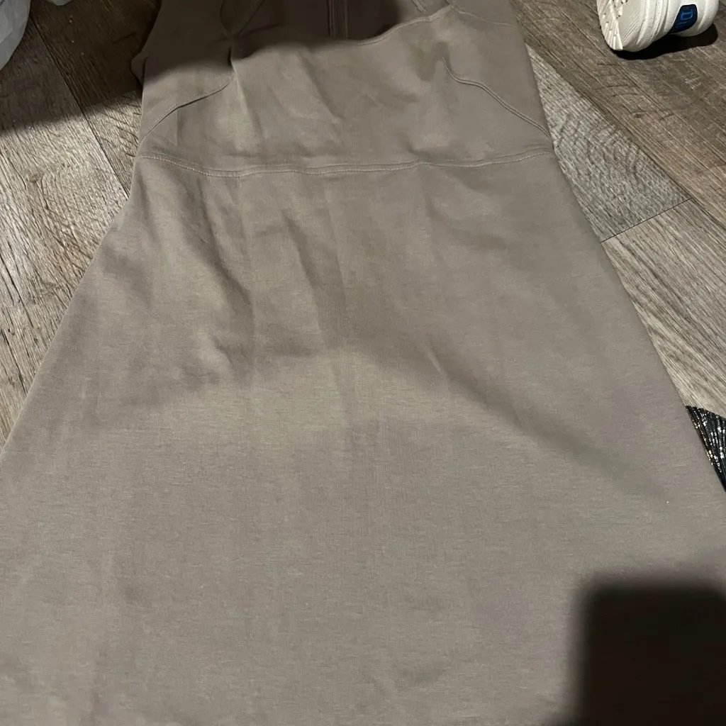 Everlane Gray A Line Mini Dress, Cap Sleeve Dress, Cotton 90s Dress, Size XSmall - Image 3