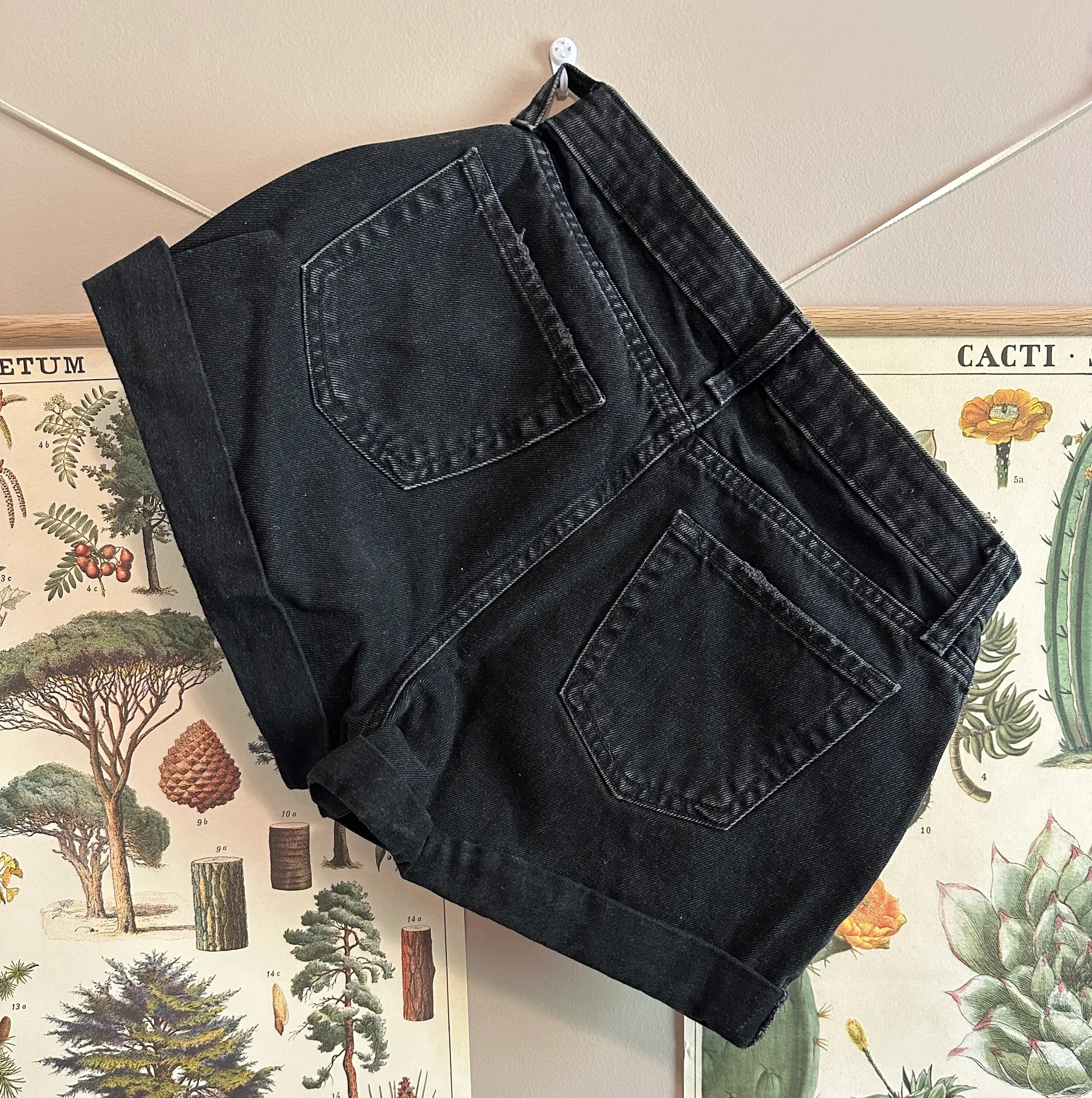 Black Jean Shorts - Image 2