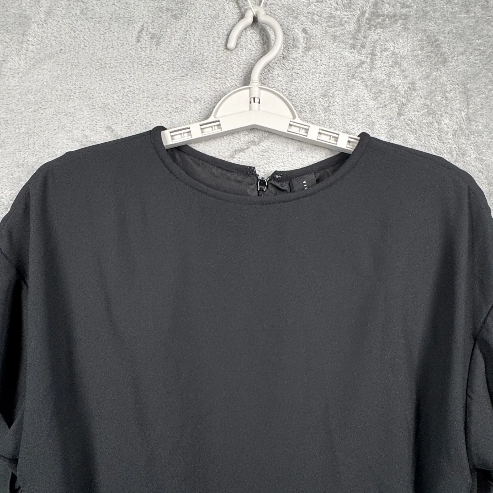 Victoria‎ Beckham for Target Romper Black L Belted Tie Waist Minimalist Modern Size L - Image 5