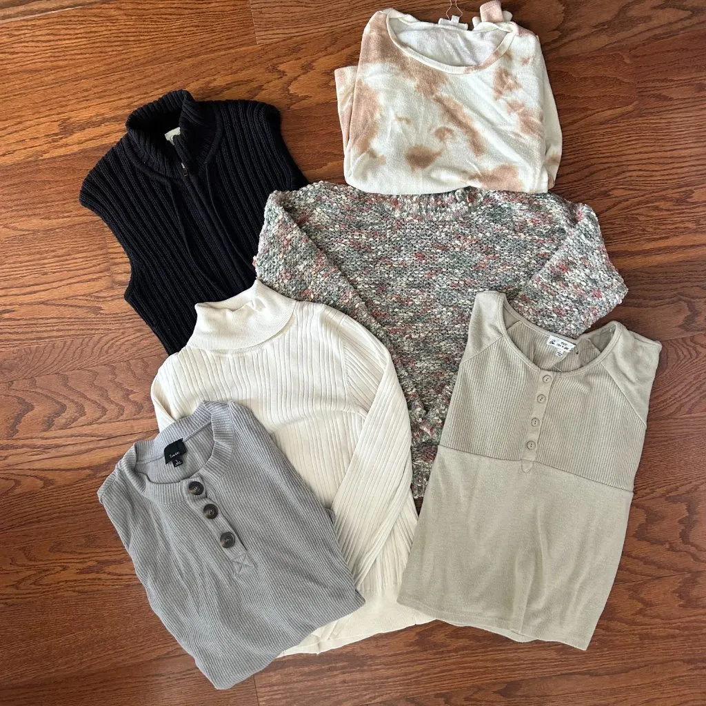 Sweater Bundle Lot of 6 Size Large Women's Sweaters Various Brands - Image 2