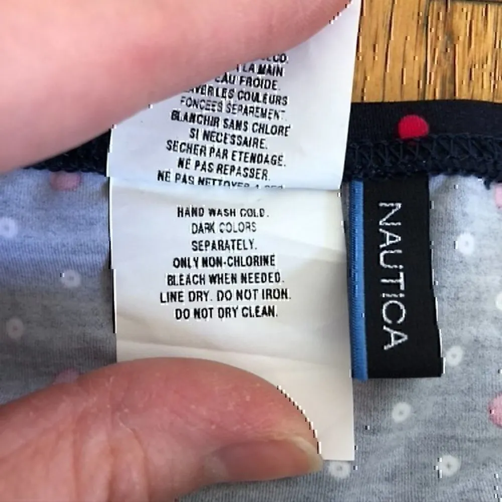 NEW NWT NAUTICA Navy Blue White Red Polka Dot USA Bow Tie Side Bikini BOTTOM 12 - Image 6