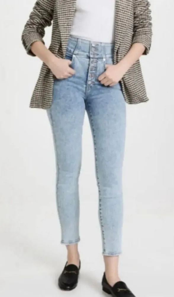 Veronica Beard Katherine Corset extra high rise skinny jeans 28 - Image 1