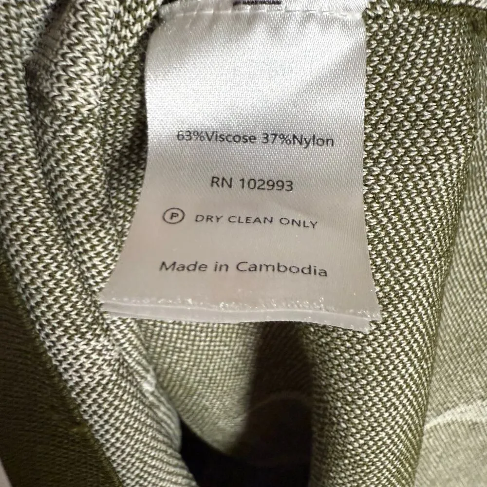 Saunders Collective Green Jacquard Knit Short Sleeve Turtleneck Mini Dress Sz XL - Image 14