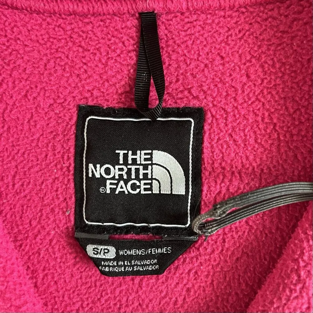 The North Face Denali Pink Gray Polartec Fleece Womens Zip Up Jacket - Image 4