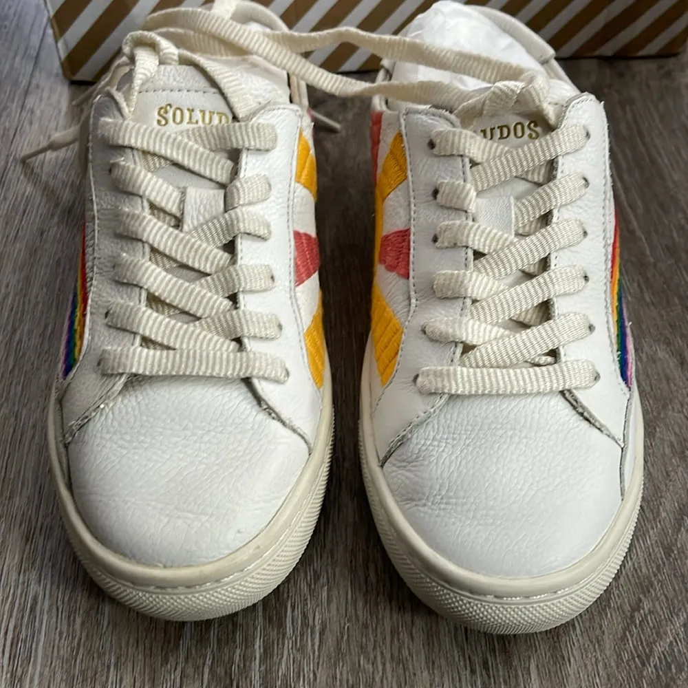 Soludos Rainbow Waves Sneakers Size 5 - Image 11