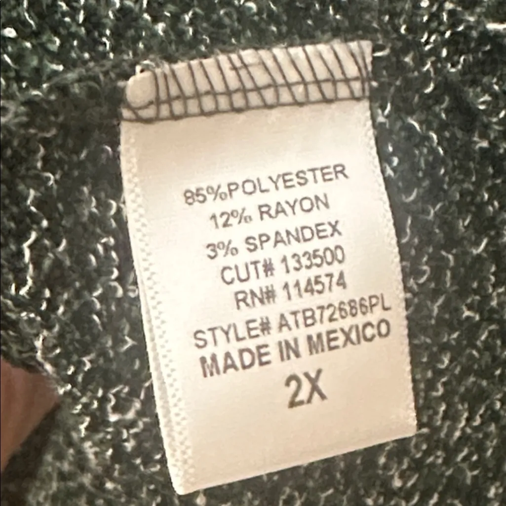 Anthropologie RO & DE Green Long Sleeve Stella Ruffled Mini Dress Size 2X NWT - Image 7