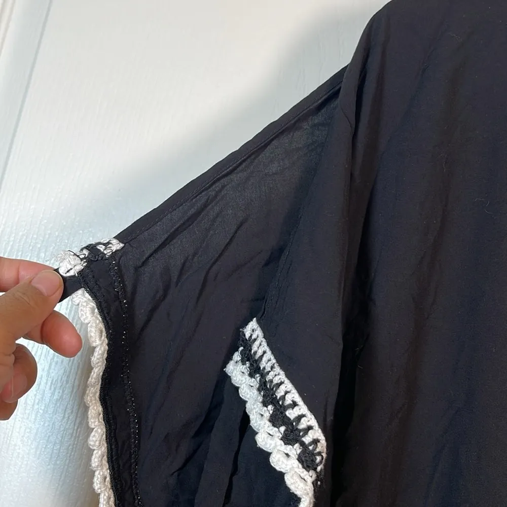 Becca Short Kimono Cardigans Deep V-Neck Swimsuit Cover Ups Small EUC #0651-OC - Image 4