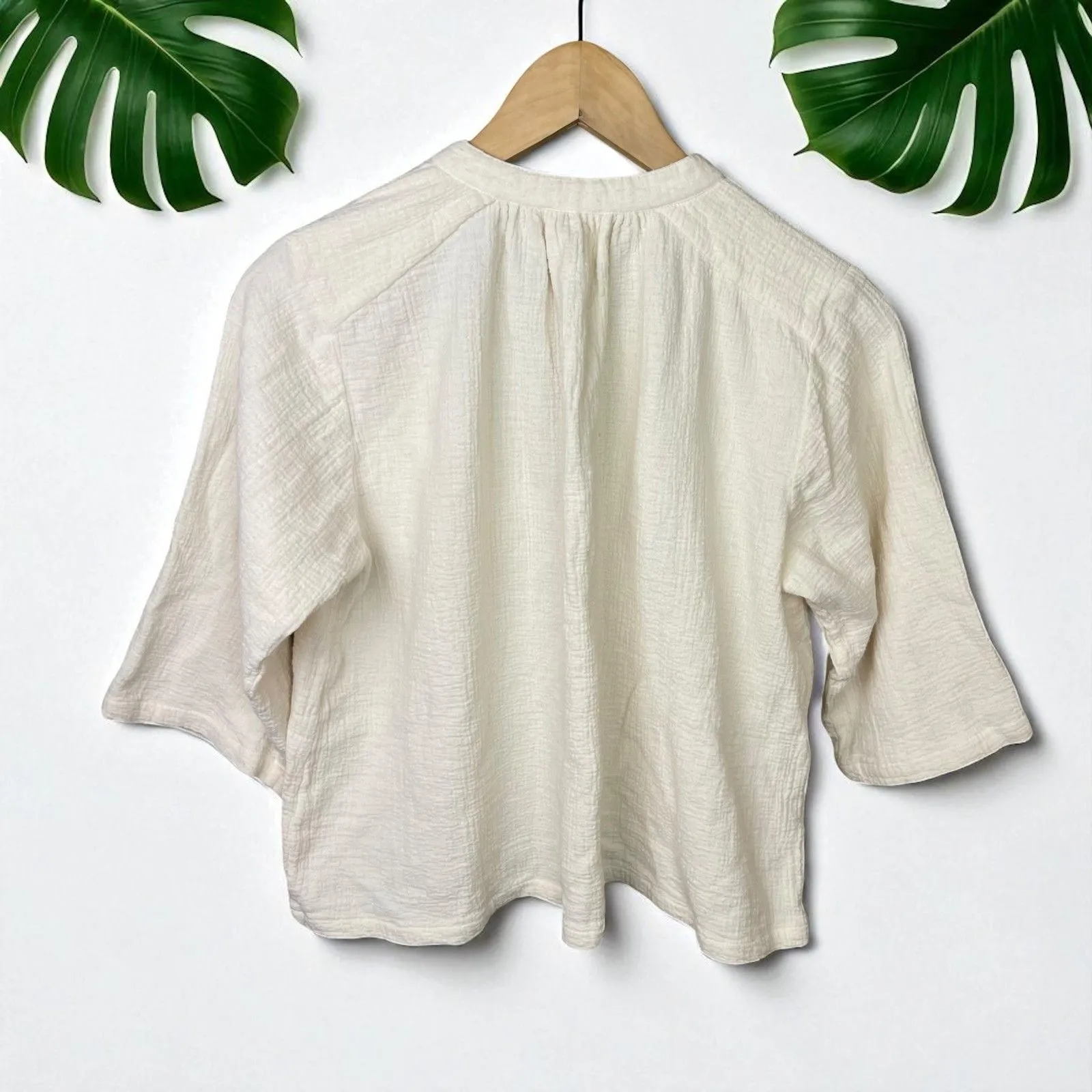 Apiece Apart Organic Cotton Blouse - Image 4