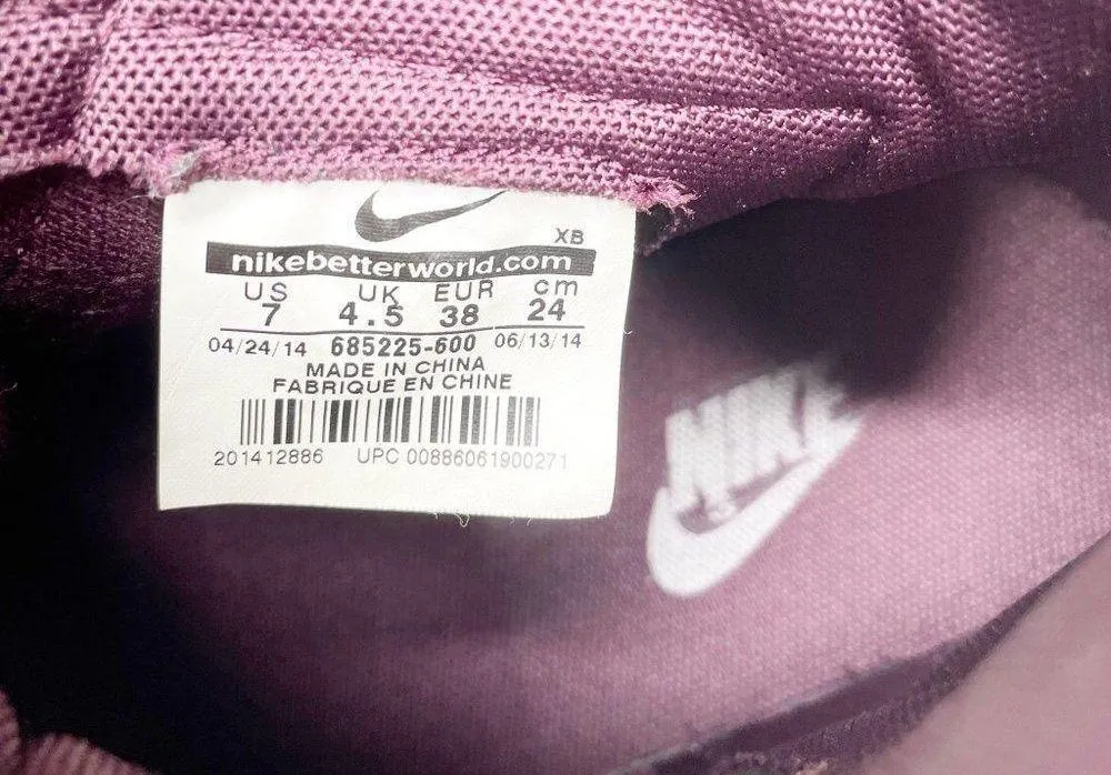 Nike Blazer Mid Premium Leather Sneaker Bordeaux Snakeskin 685225 600 Women's 7 - Image 9