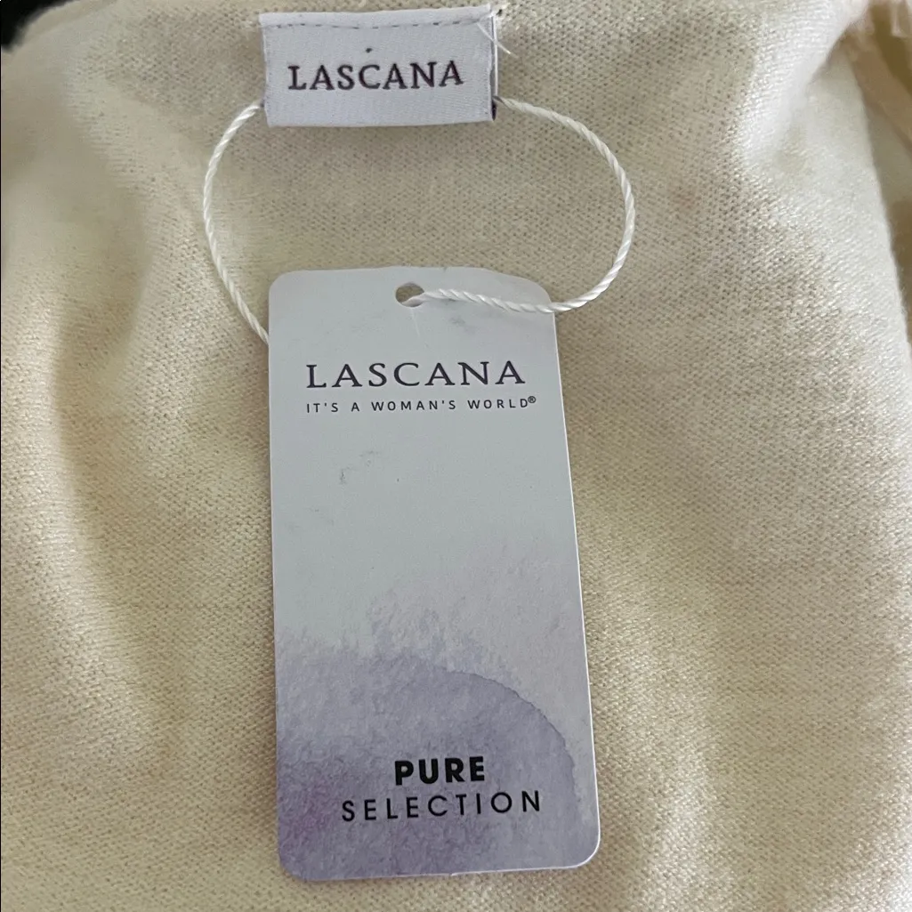 Lascana Cream Wrap Sweater Dress Size 8 - Image 4