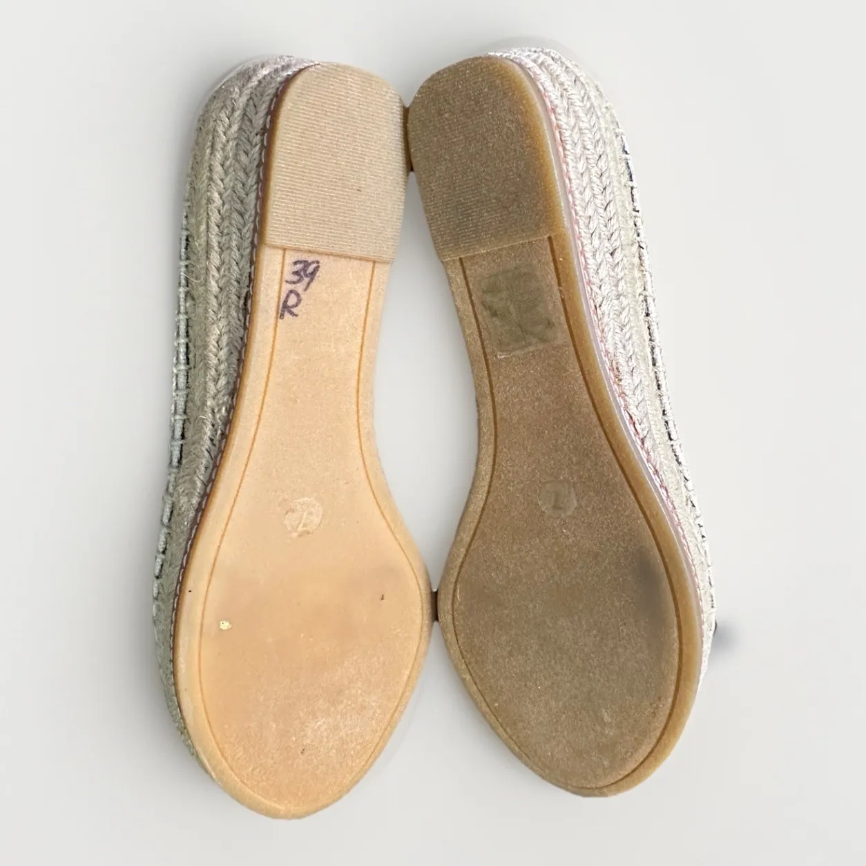 Tory Burch Espadrilles – Leather | Size 7| Colorblock Black & White - Image 15