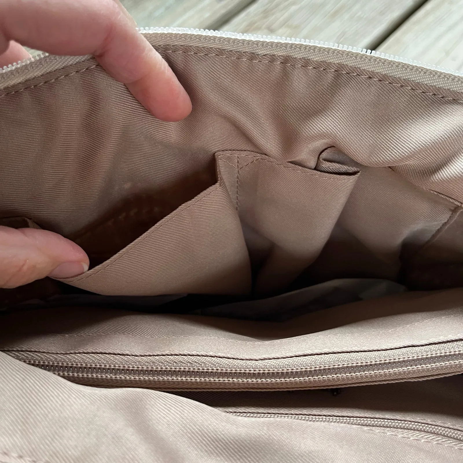 The Sak Crafted Classics Carry On Bag Flower Ecru Large Tote. NEW - Image 8