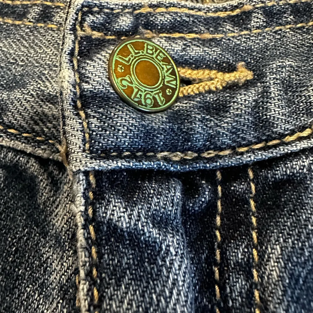 LL Bean Y2K Women Sz: 6 Reg Medium Wash Relaxed Baggy Straight Leg Jeans. Blue - Image 6